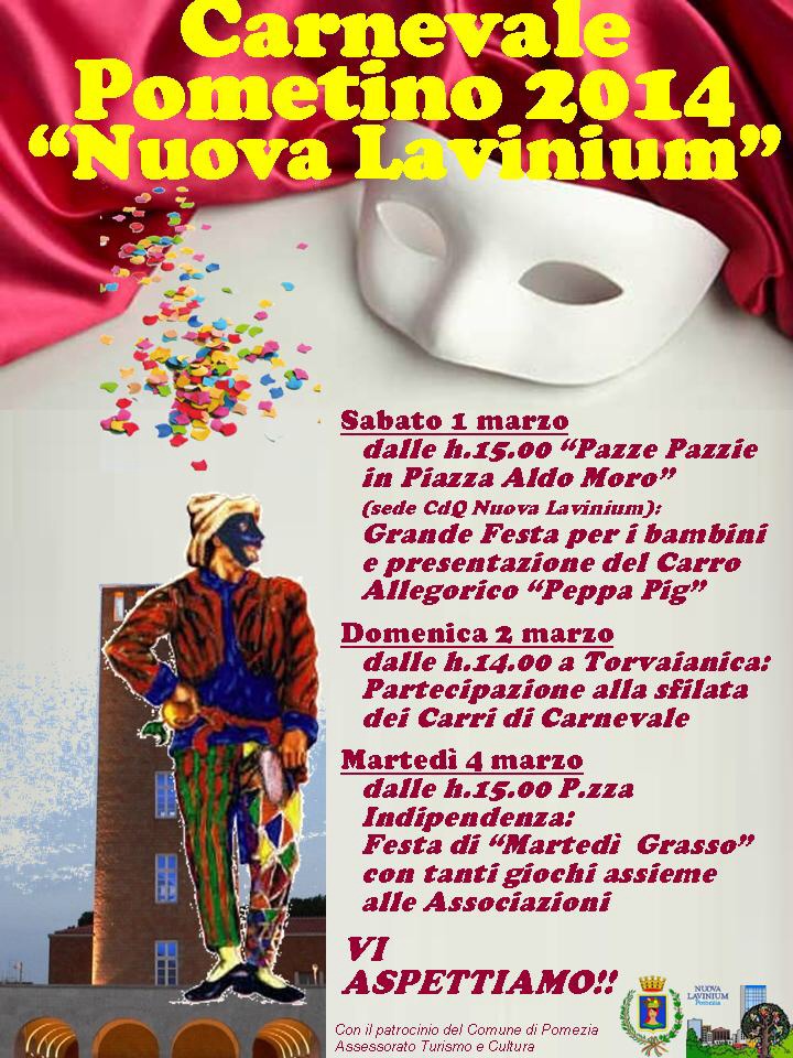Locandina Carnevale Nuova Lavinium